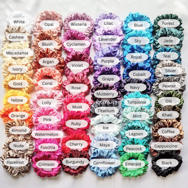 Small Satin Scrunchies - Image 3