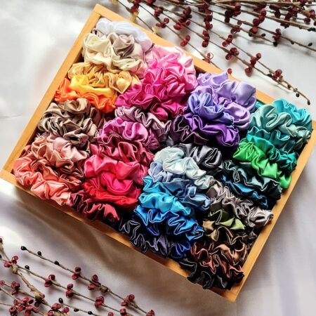 Small Satin Scrunchies