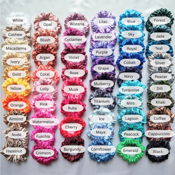 Small Satin Scrunchies - Image 3