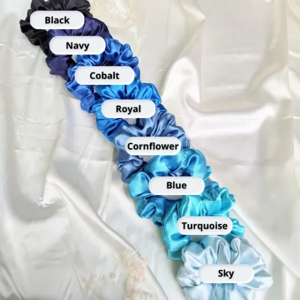 Blue Satin Scrunchies Names