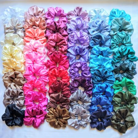 Large Satin Scrunchies