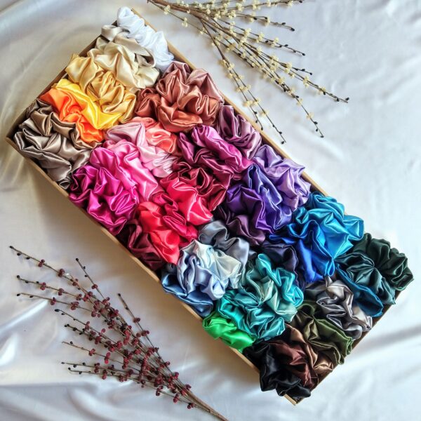 Large Satin Scrunchies