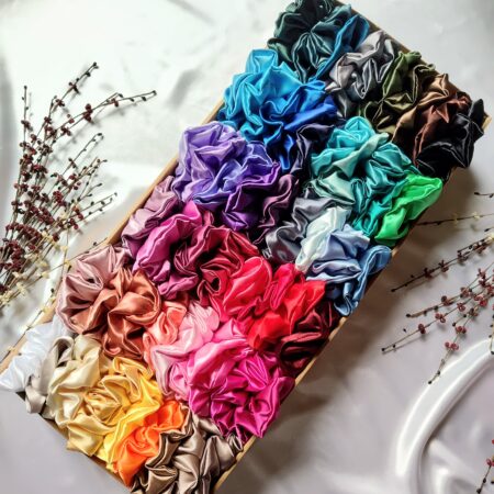 Large Satin Scrunchies