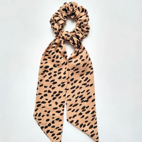 Leopard Print Scarf Scrunchie Scarf