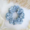 Light Blue Daisies Scarf Scrunchie