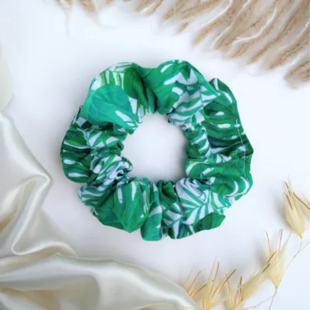 Monstera Leaves Scrunchie