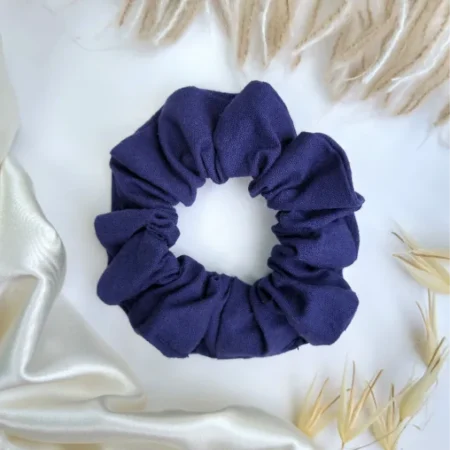 Navy Blue Scrunchie