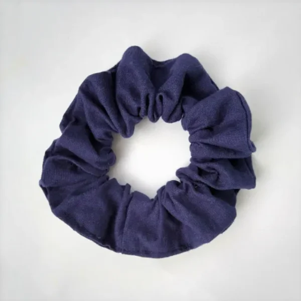 Navy Blue Scrunchie Flat