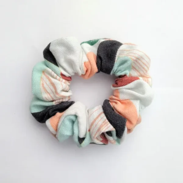 Pastel Patterned Scrunchie Flat