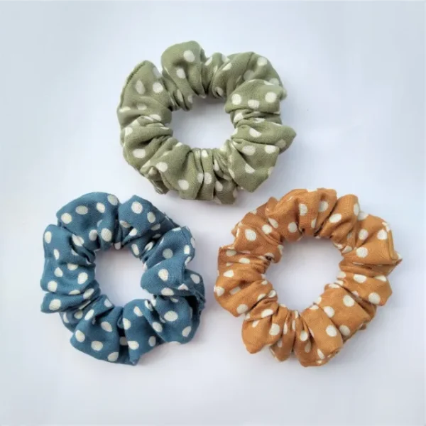 Polka Dot Scrunchies Flat