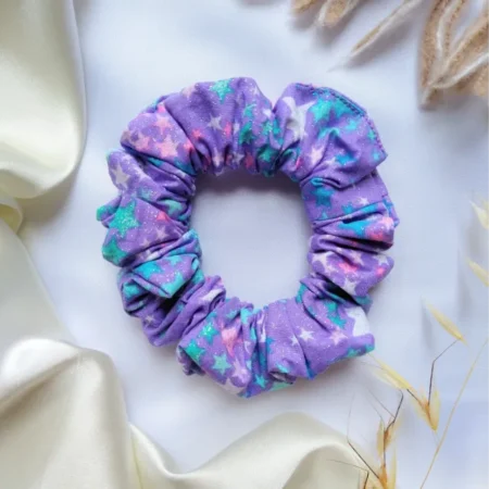 Purple Stars Scrunchie