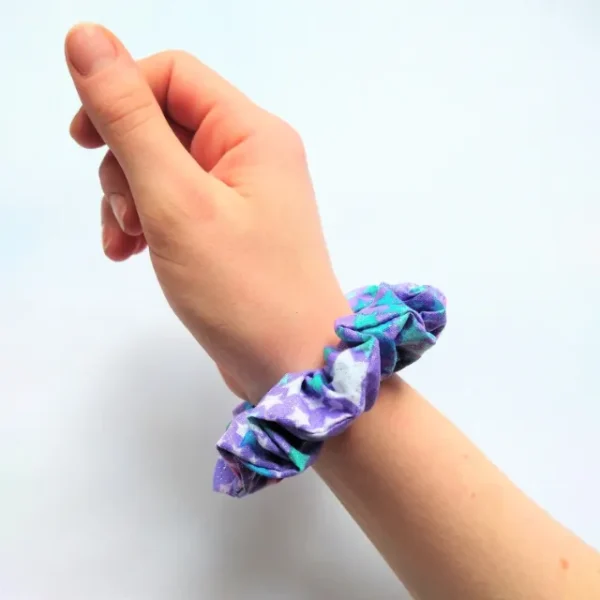 Purple Stars Scrunchie Wrist