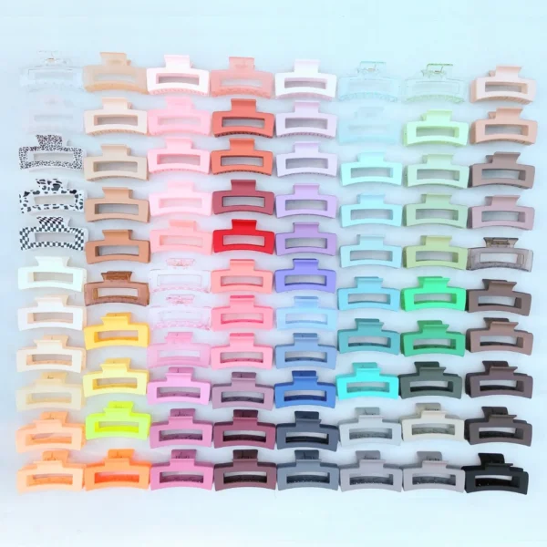 Medium Rectangle Claw Clips