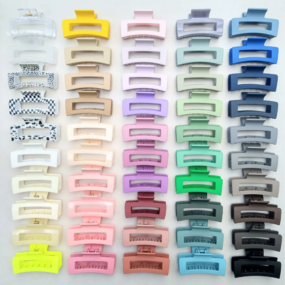 Medium Rectangle Claw Clips