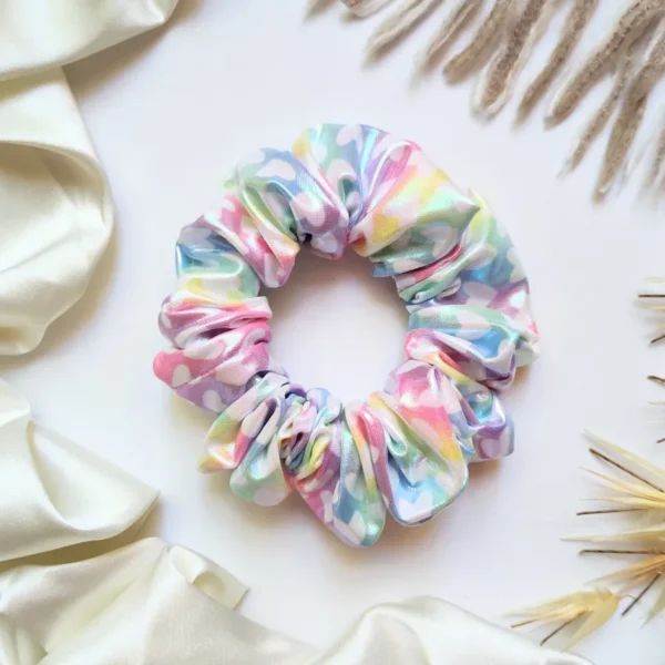 Shiny Hearts Scrunchie