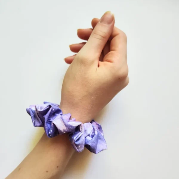 Purple Sparkly Scrunchie Wrist