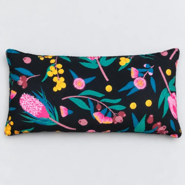 Black with Pink Banksias Heat Pack Plain
